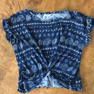 Lucky Brand blue shirt size small